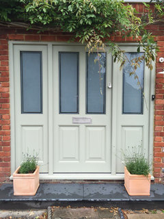 Front door with clear or frosted glass side panels? Front door with clear or frosted glass side panels?