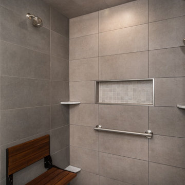 Alexandria Aging In Place Master Bath Remodel with Closet Organization