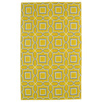 Kaleen - Kaleen Glam Collection Rug, 3'6"x5'6" - The Glam collection puts the fab in fabulous! No matter if your decorating style is simplistic casual living or Hollywood chic, this collection has something for everyone! New and innovative techniques for a flatweave rug, this collection features beautiful ombre colorations and trendy geometric prints. Each rug is handmade in India of 100% wool and is 100% reversible for years of enjoyment and durability.