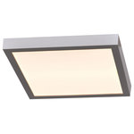 Access Lighting - Ulko Exterior Square LED Flush Mount, Silver, 9" - Access Lighting is a contemporary lighting brand in the home-furnishings marketplace.  Access brings modern designs paired with cutting-edge technology. We curate the latest designs and trends worldwide, making contemporary lighting accessible to those with a passion for modern lighting.