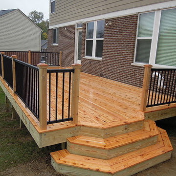Cedar Deck w/ Aluminum Railing, Union KY area
