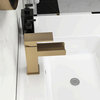 Modern Single Handle One Hole Waterfall Bathroom Sink Faucet Solid Brass, Brushed Gold