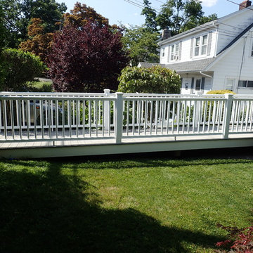Azek Front Deck & Entry w/ Trademark Railing