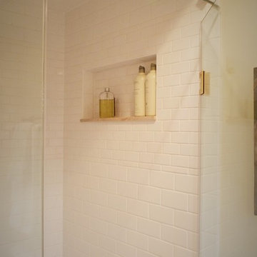 Serene, His 'n Her Bath - White and Cream Master Bath