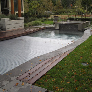 HydraLux (clear slats), automatic swimming pool cover