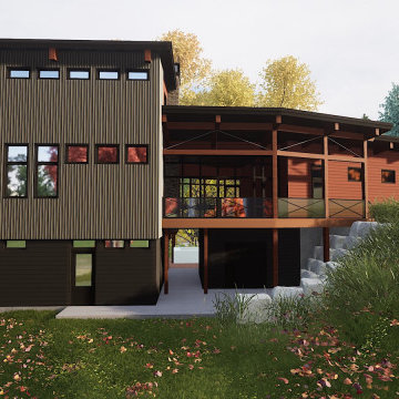 Ottawa River Modern Custom Waterfront Home