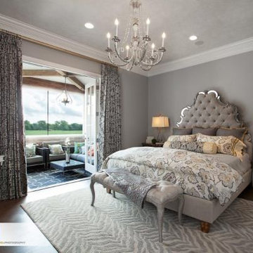 Navy and Yellow Master Suite