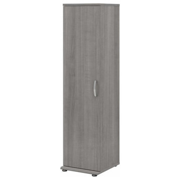 Universal Narrow Clothing Storage Cabinet in Platinum Gray - Engineered Wood