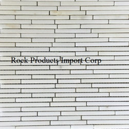 MRS- 21 RANDOM STRIP CALACATTA GOLD - Mosaic Tile