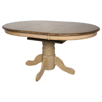Brook 42" Round Or 60" Oval Extendable Butterfly Dining Table | Seats 6