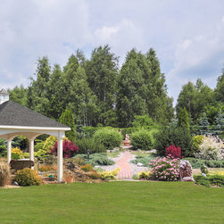 Vinyl Pavilion in a Backyard Garden - Outdoor Structures
