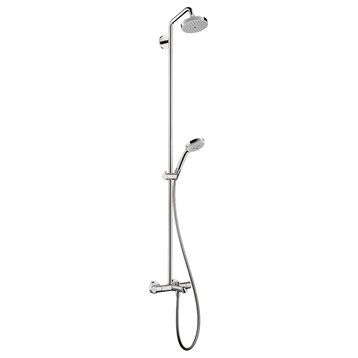 Hansgrohe 27143 Croma Thermostatic Showerpipe 150 1-Jet - Chrome