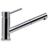 ALFI brand AB2025-PSS Polish Stainless Steel Swivel Pull Out Kitchen Faucet