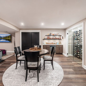 Luxury Finished Basement Entertainment Space – Dublin, Ohio