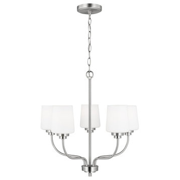 Windom 5-Light Traditional Chandelier in Brushed Nickel