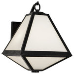 Crystorama - Glacier 2 Light Outdoor Wall Mount in Black Charcoal with White Glass - Bring style and substance to your favorite outdoor space with Brian Patrick Flynn's Glacier Outdoor Lighting Collection. Inspired by the calving icebergs of Antarctica this outdoor fixture features a smaller and narrower bottom section with a larger broader top piece. Sporting chiseled angular lines Glacier mixes a black charcoal finish with white opal glass panels. The indoor-outdoor Glacier collection is ideal for introducing a touch of sculptural modernist style to any space inside or outside of the home.andnbsp