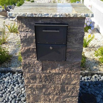 Custom Design Build Block Mailbox