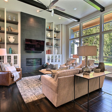 Great Room - The Aerius - Two Story Modern American Craftsman