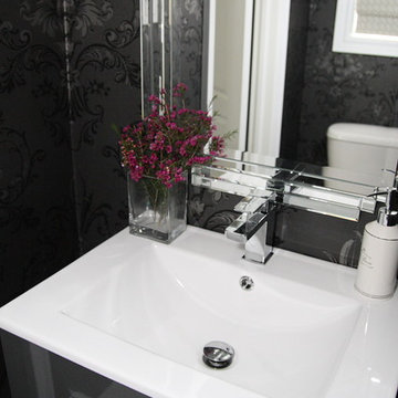 Dramatic powder room