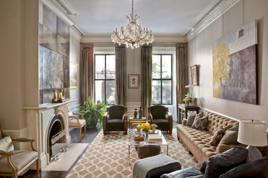Example of a living room design in Boston