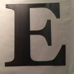 Custom raw metal letter 24" - Metal Wall Art