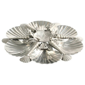 Pewter Shell Serving Tray