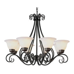 Trans Globe Lighting - Trans Globe Lighting 6398-1 PW Chandeliers New Century Lighting - Chandeliers