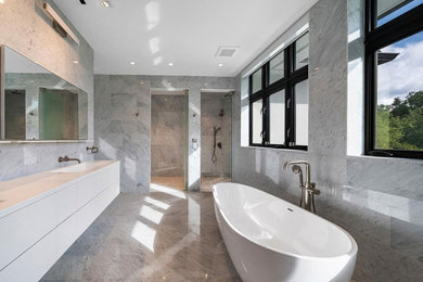 A Spa-Like Aesthetic, San Leandro Bathroom Remodel