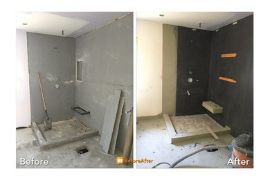 Stand up shower remodeling Project