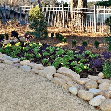 New Stone Plant & Flower Bed in Woodside Plantation, Aiken, SC