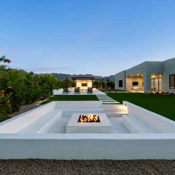 Outdoor Escape in Storyrock Sunken Firepit, Pool with Swim-up Cabana Bar