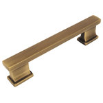 Cosmas - Cosmas 702-4BAB Brushed Antique Brass Contemporary Cabinet Pull, Set of 10 - Price is for 10 pulls