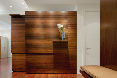 Trendy home design photo in New York