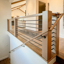 Railing - stairs going down in kitchen