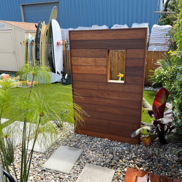 Surfer's backyard retreat