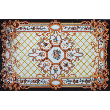 Mandarin Mosaic Rug - Glass Mosaic Tile