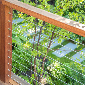 Wood Deck with DriveTite Cable Railing