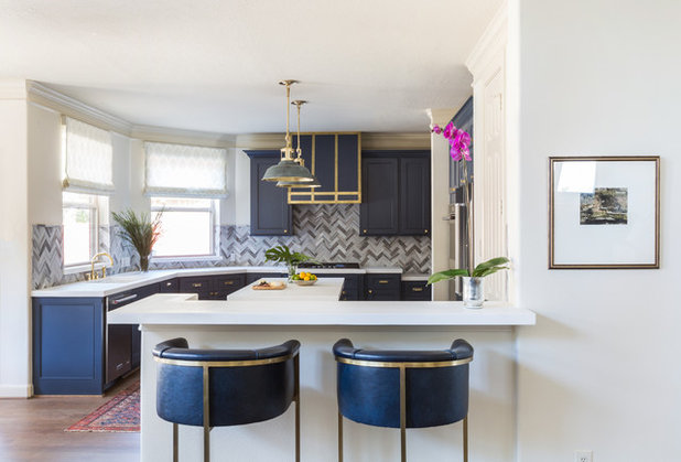 Transitional Kitchen by Marie Flanigan Interiors