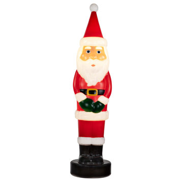 42" Lighted Santa Claus Blow Mold Outdoor Christmas Decoration