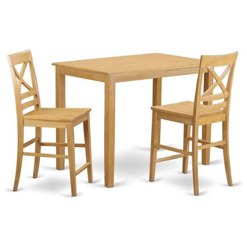 3-Piece Counter Height Table And Chair Set