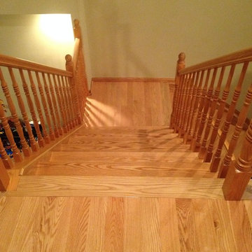 Red oak Hardwood Flooring and Stair Cases