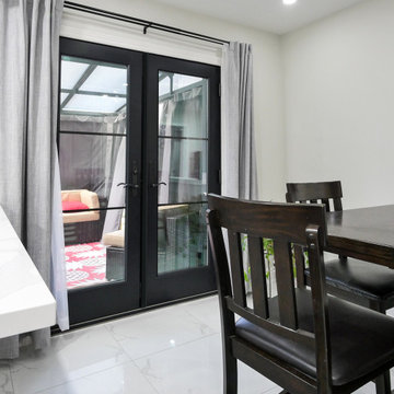 Modern Dining Area with New French Doors - Renewal by Andersen Greater Toronto,