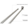 Adjustable Silver Stainless Steel Closet Rod in Polished Chrome 48 to 72-Inch