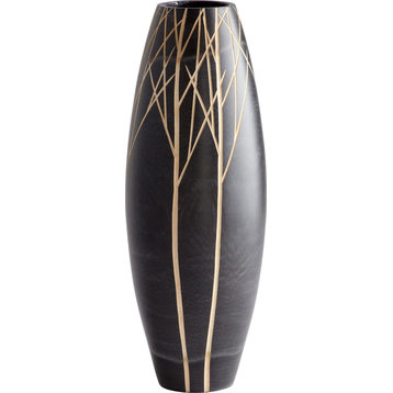 Onyx Winter Vase, Black, Large