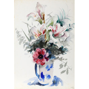 Eve Nethercott, Flowers, P5.39, Watercolor Painting