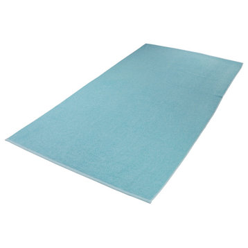 Fibertone 4-PK Solid Color Beach Towel Set (60x30), Teal