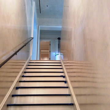 Venetian plaster on stairs