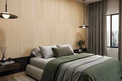 Inspiration for a modern bedroom remodel