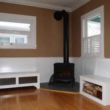 freestanding fireplace