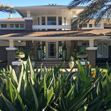 A remarkable riverfront estate with echoes of Frank Lloyd Wright's Prairie style